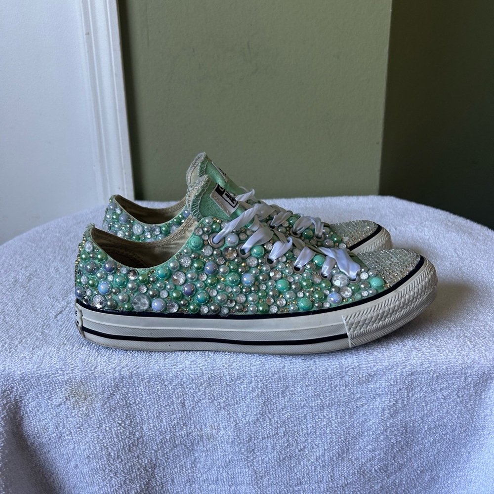 Converse Bling Low Top Jeweled Sneakers